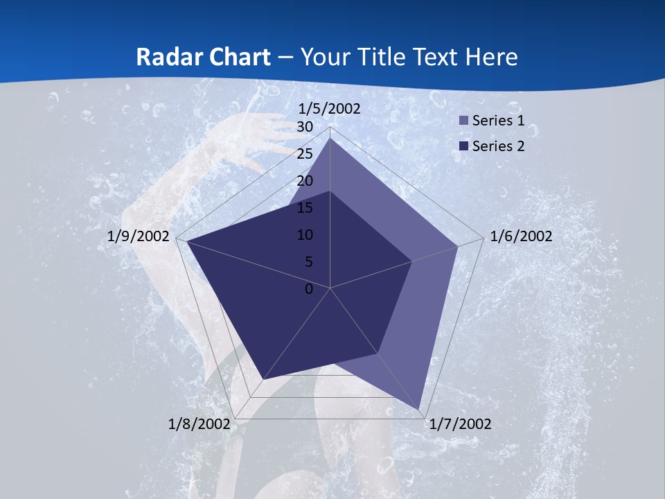 Girl In Water PowerPoint Template