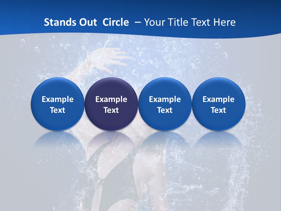 Girl In Water PowerPoint Template