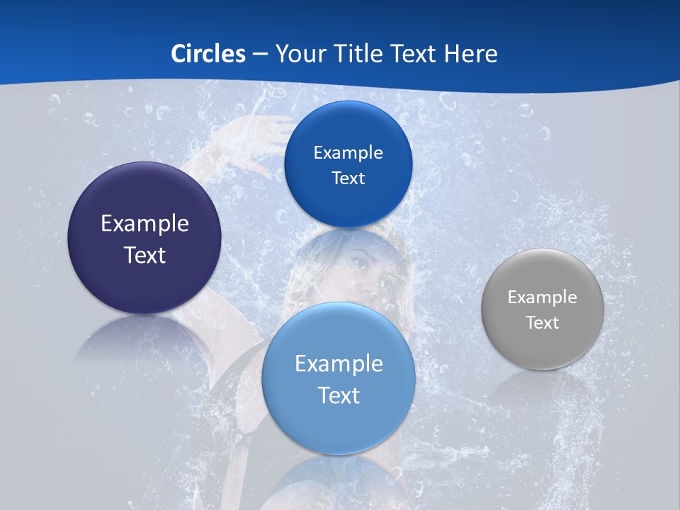 Girl In Water PowerPoint Template