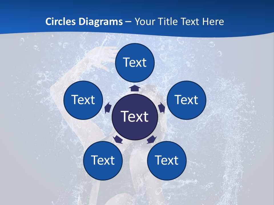 Girl In Water PowerPoint Template