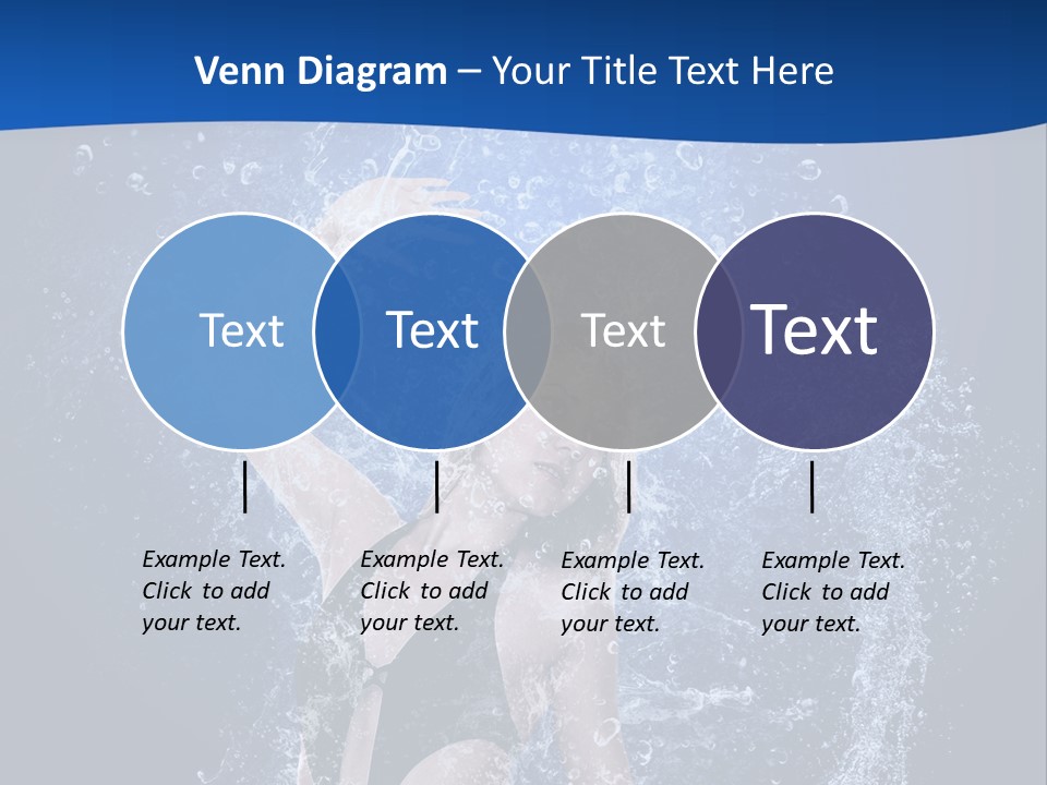 Girl In Water PowerPoint Template