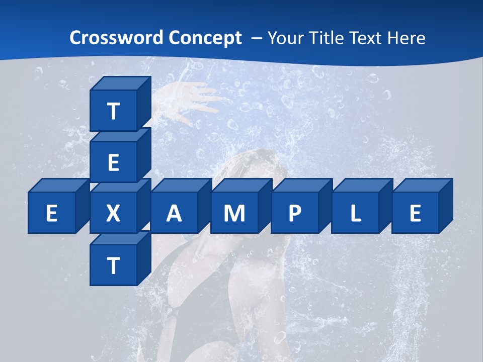 Girl In Water PowerPoint Template