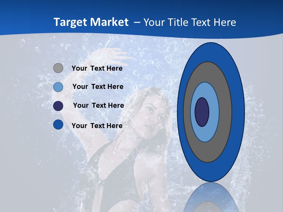 Girl In Water PowerPoint Template