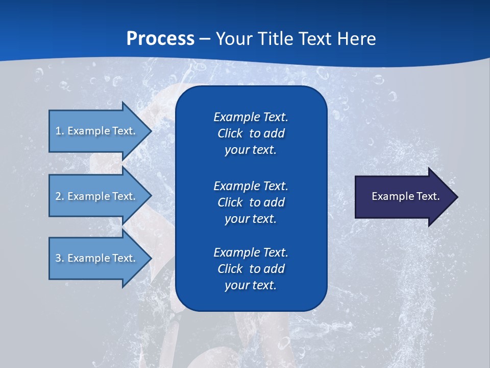 Girl In Water PowerPoint Template