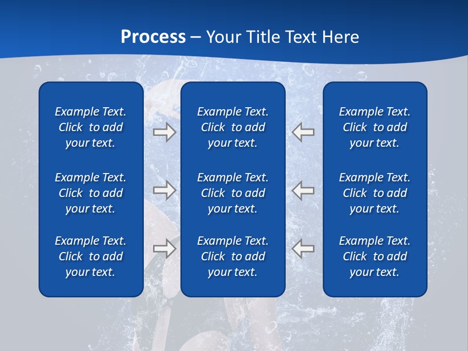 Girl In Water PowerPoint Template