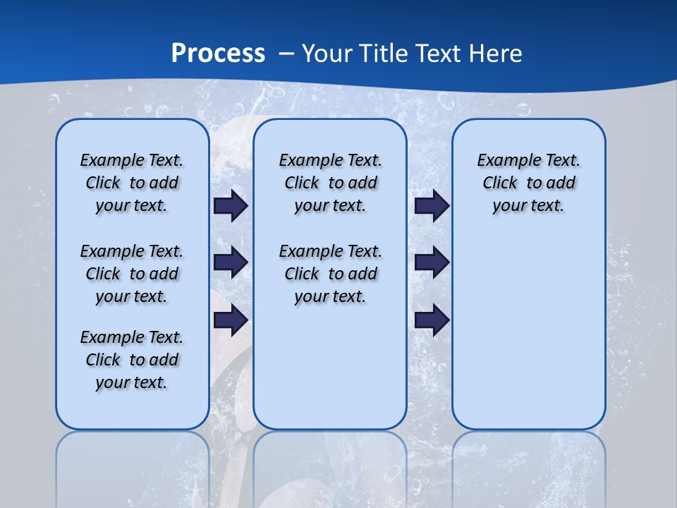 Girl In Water PowerPoint Template