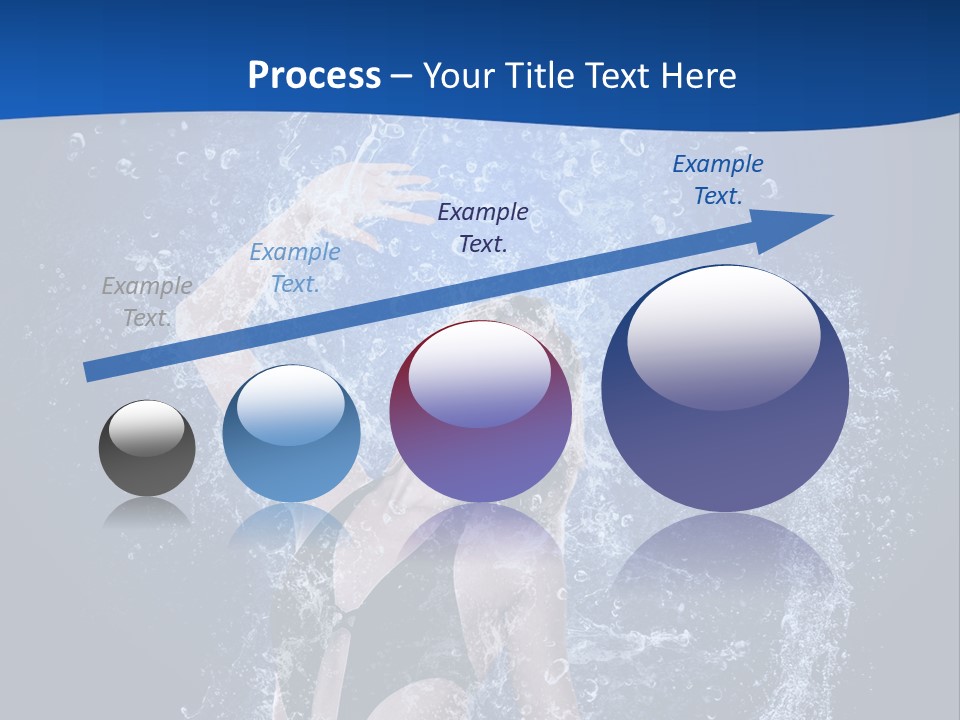Girl In Water PowerPoint Template