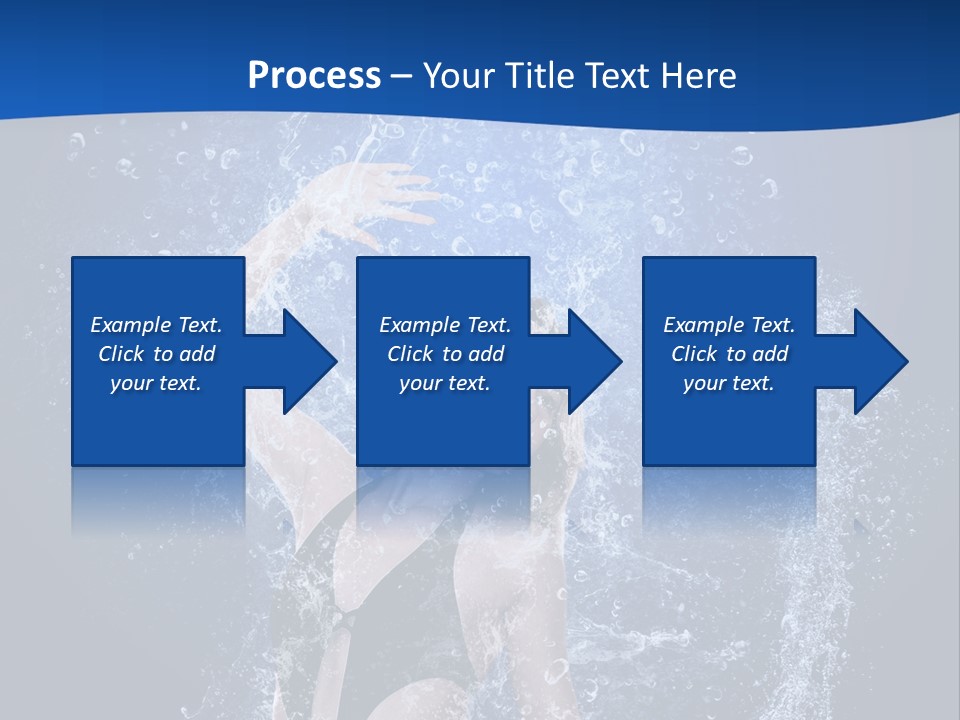 Girl In Water PowerPoint Template