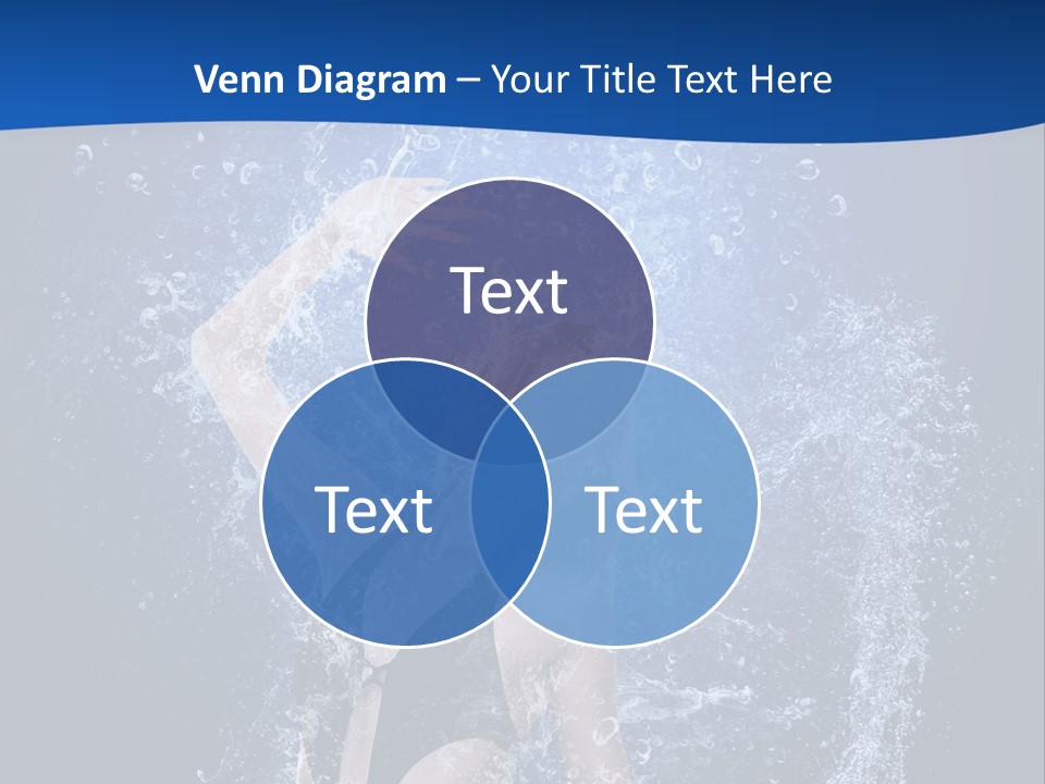 Girl In Water PowerPoint Template