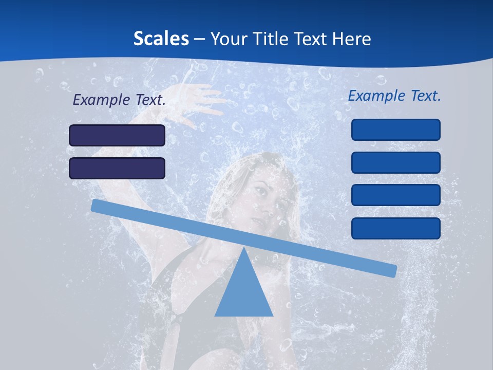 Girl In Water PowerPoint Template