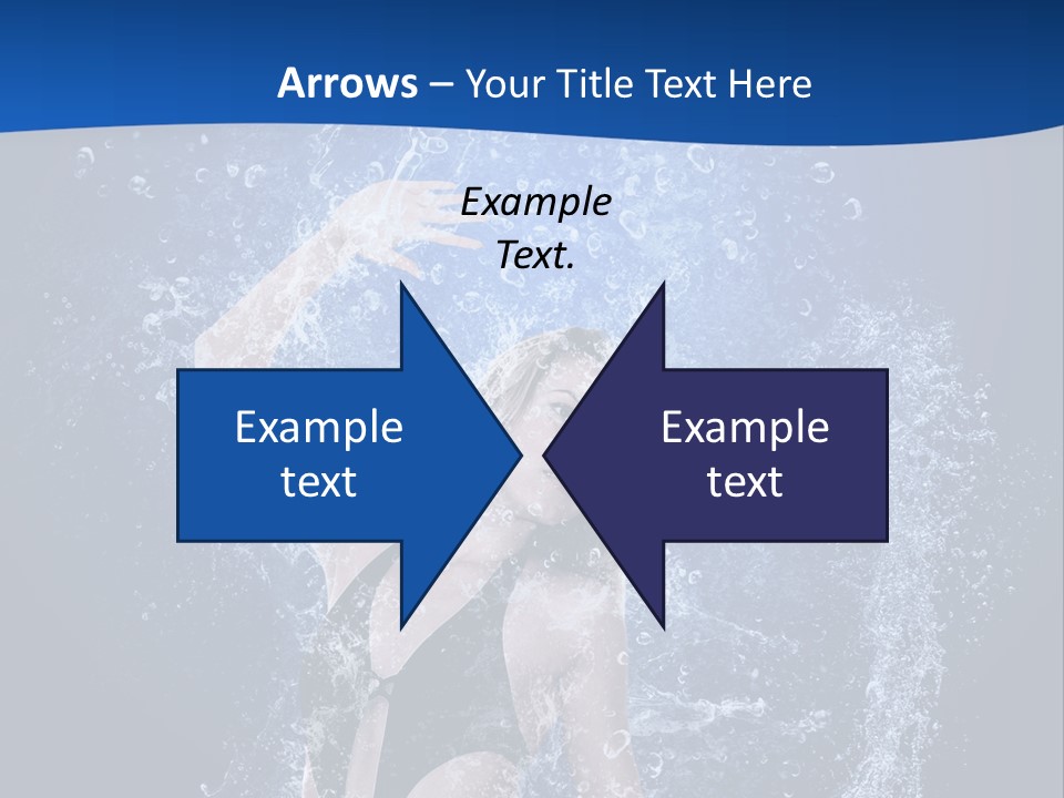 Girl In Water PowerPoint Template