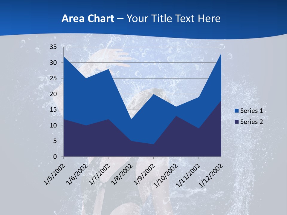 Girl In Water PowerPoint Template