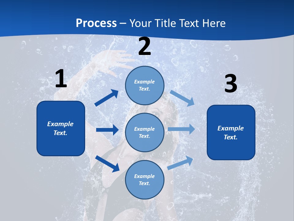 Girl In Water PowerPoint Template