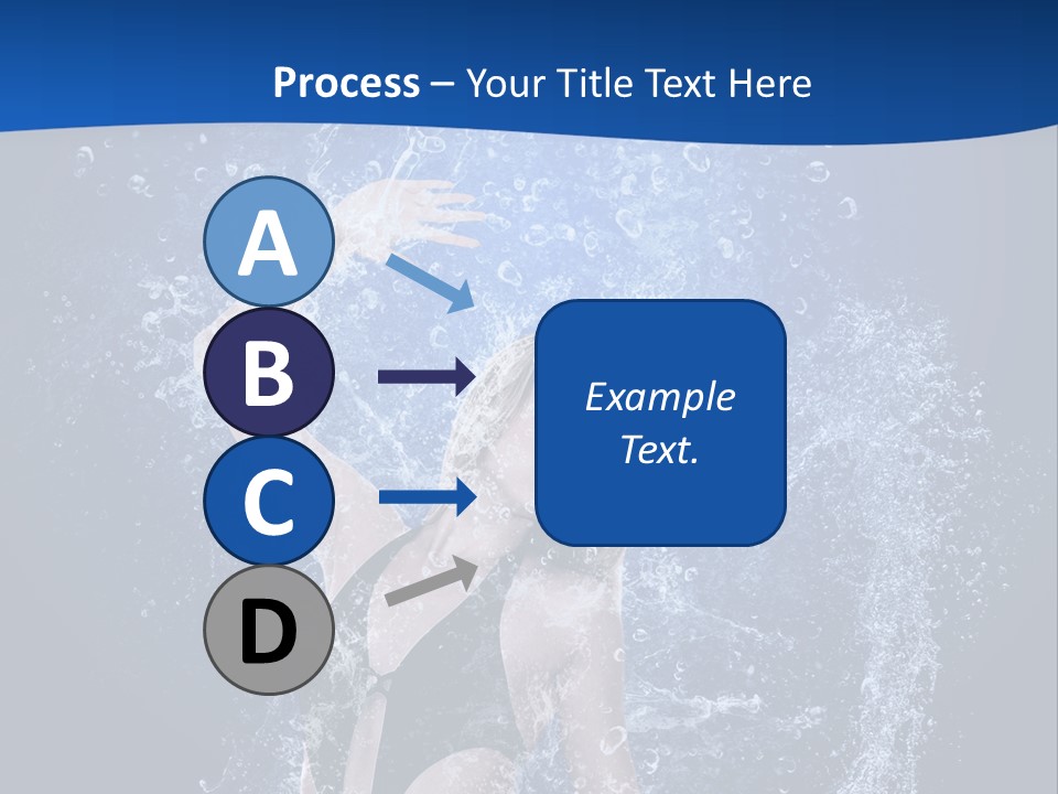 Girl In Water PowerPoint Template