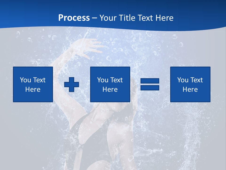 Girl In Water PowerPoint Template