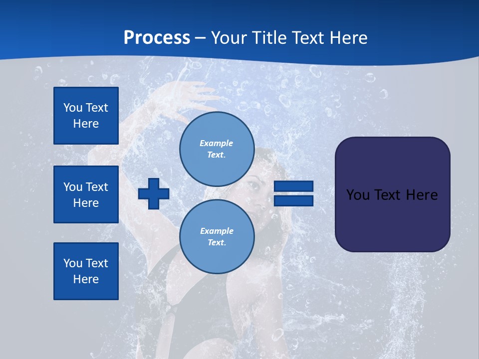 Girl In Water PowerPoint Template