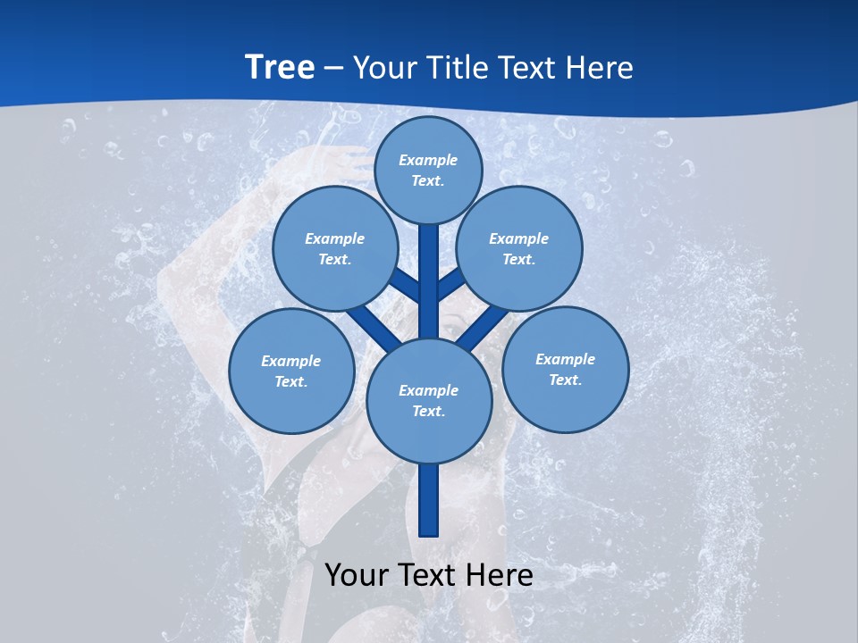 Girl In Water PowerPoint Template