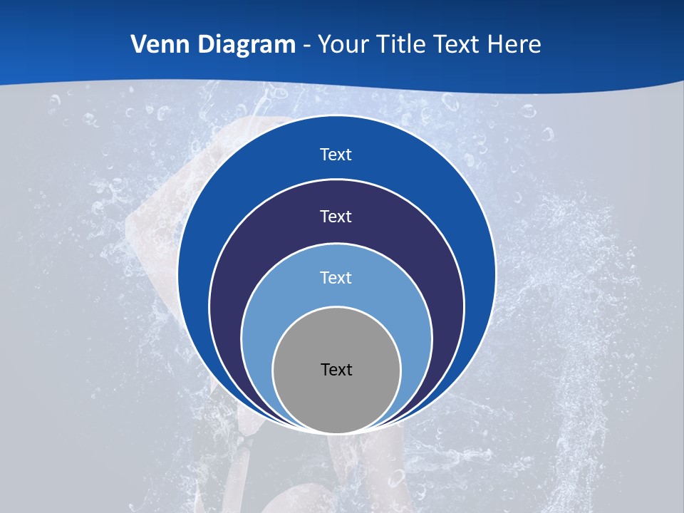 Girl In Water PowerPoint Template