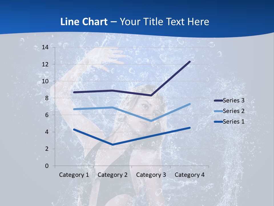 Girl In Water PowerPoint Template