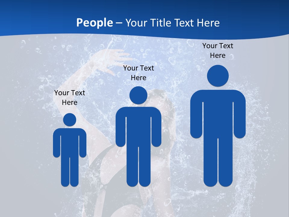 Girl In Water PowerPoint Template