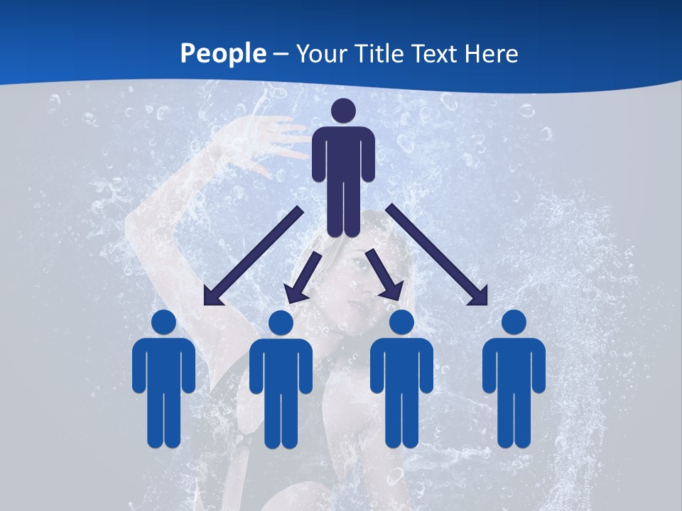 Girl In Water PowerPoint Template