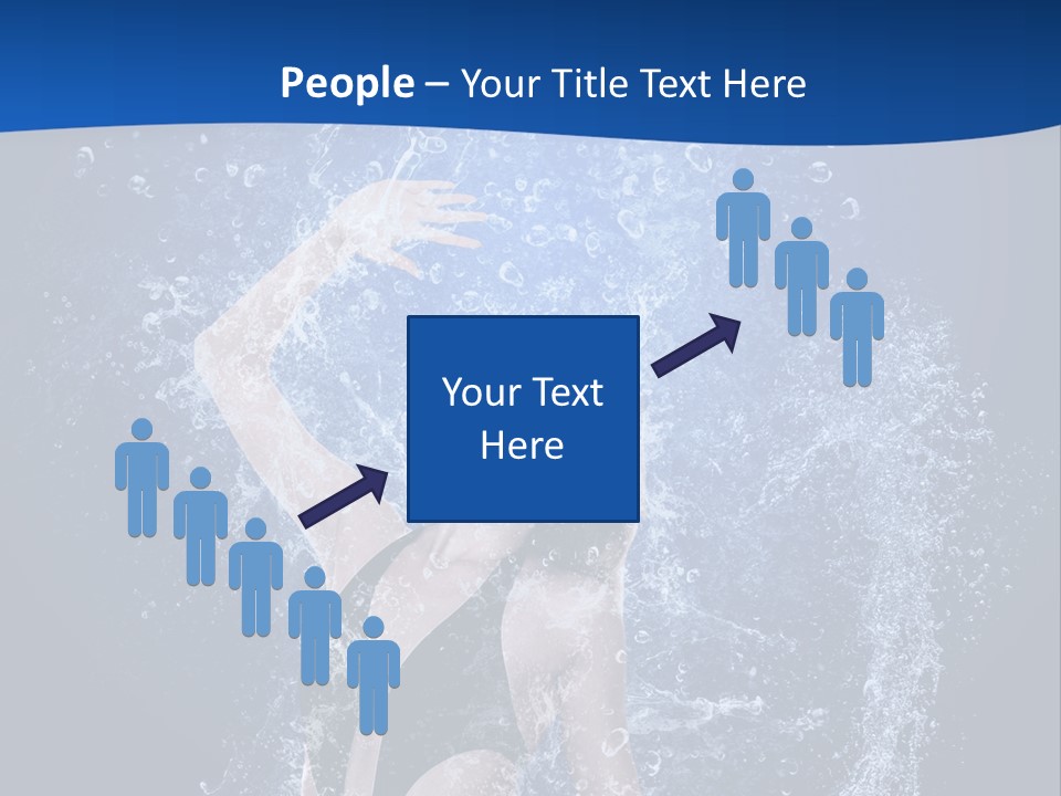 Girl In Water PowerPoint Template