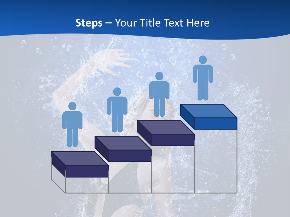 Girl In Water PowerPoint Template