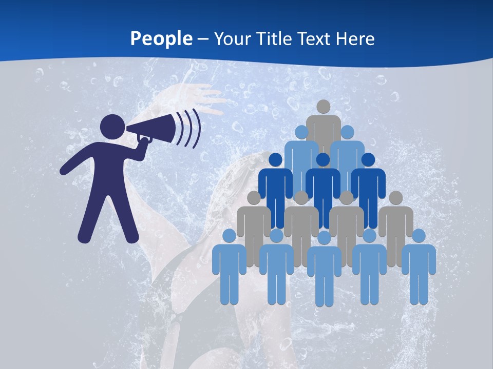 Girl In Water PowerPoint Template