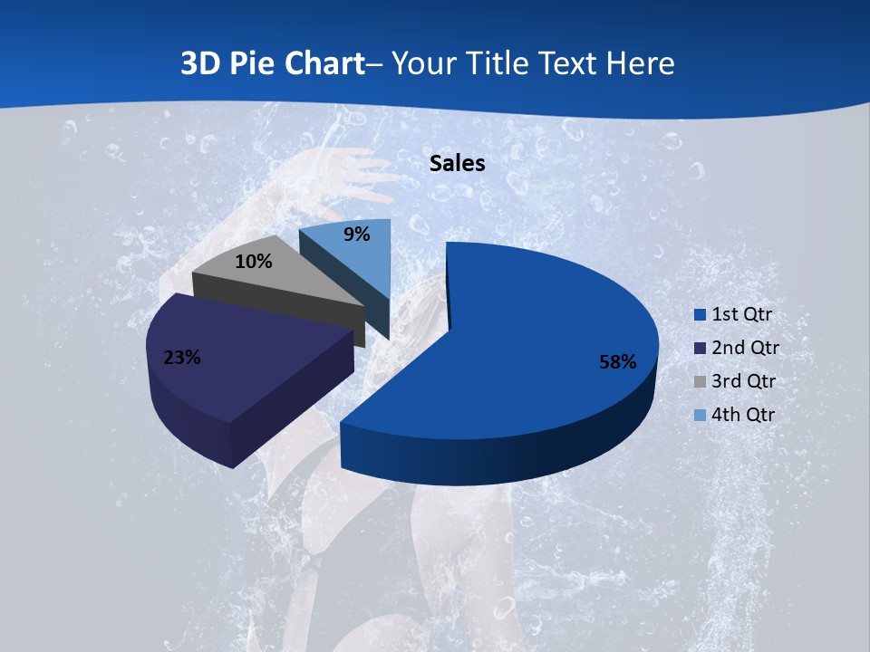 Girl In Water PowerPoint Template