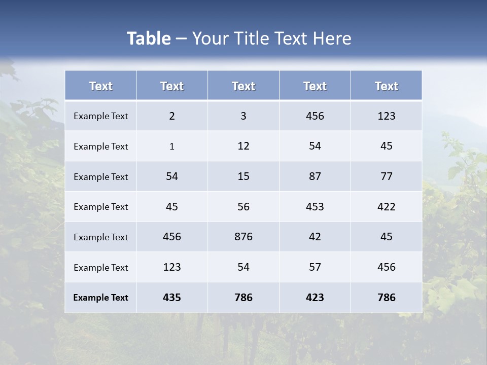 Vineyard PowerPoint Template