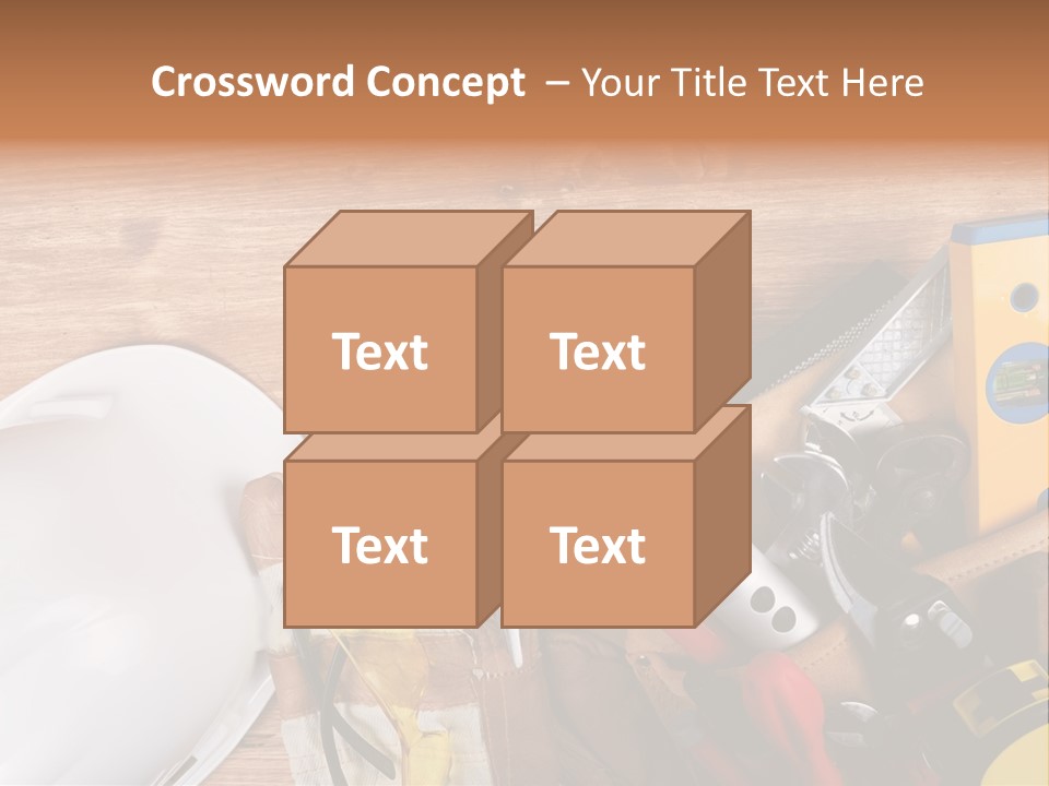 Hand Occupation Cutting PowerPoint Template