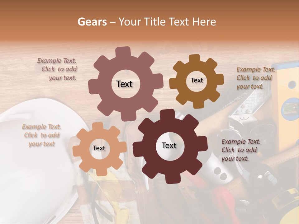 Hand Occupation Cutting PowerPoint Template