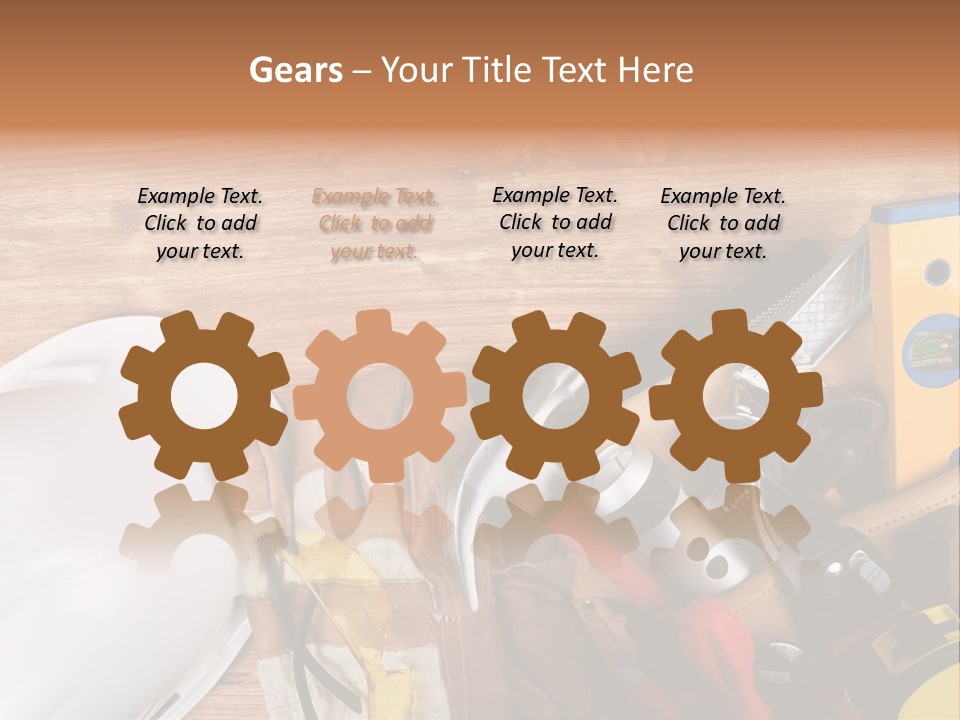 Hand Occupation Cutting PowerPoint Template