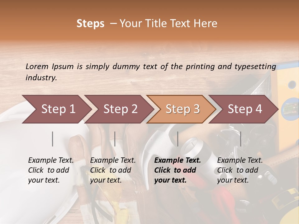 Hand Occupation Cutting PowerPoint Template