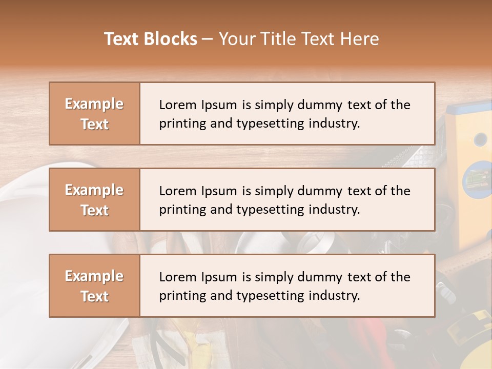 Hand Occupation Cutting PowerPoint Template