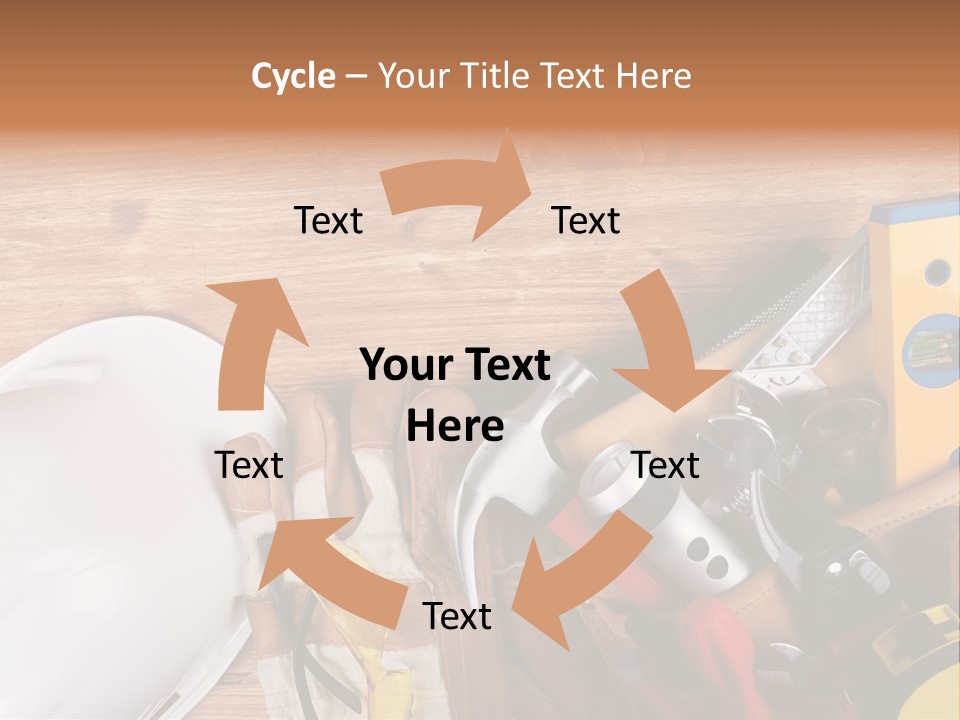 Hand Occupation Cutting PowerPoint Template