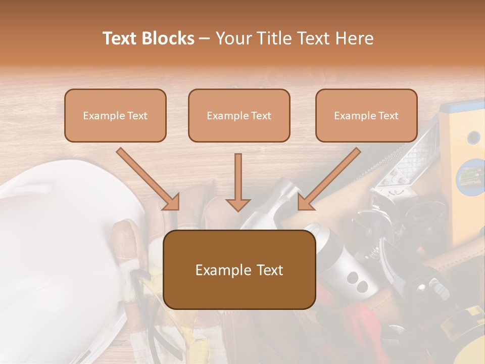 Hand Occupation Cutting PowerPoint Template