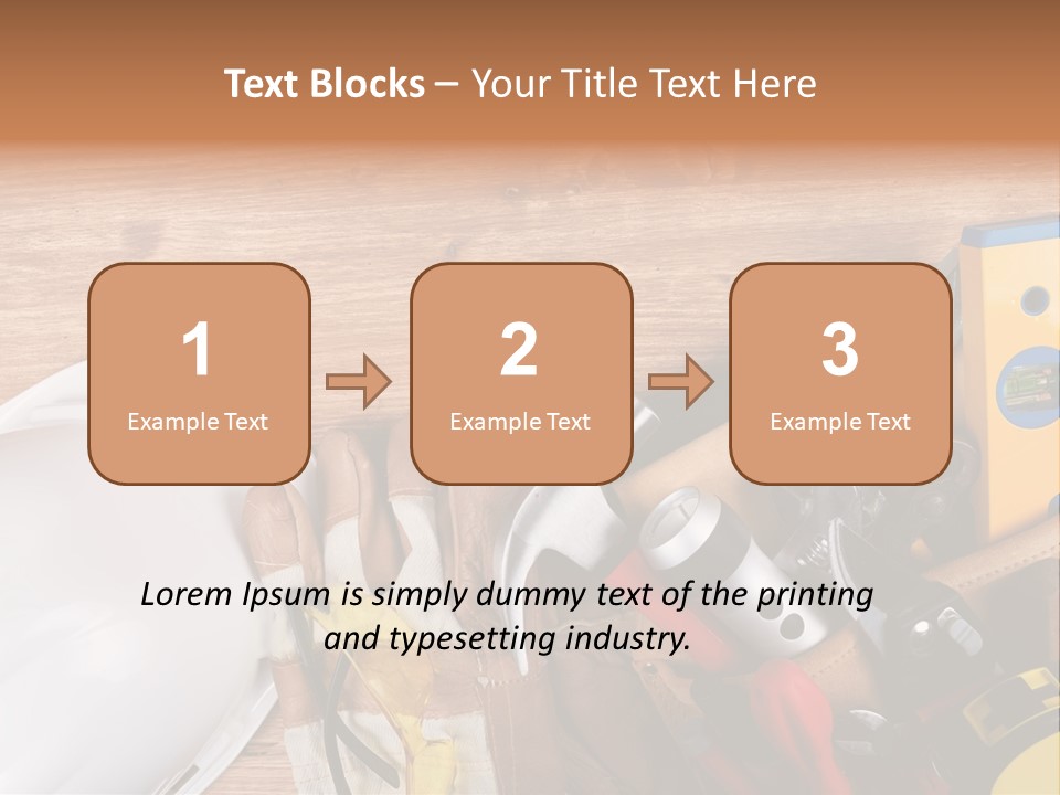 Hand Occupation Cutting PowerPoint Template