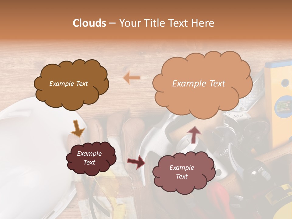 Hand Occupation Cutting PowerPoint Template