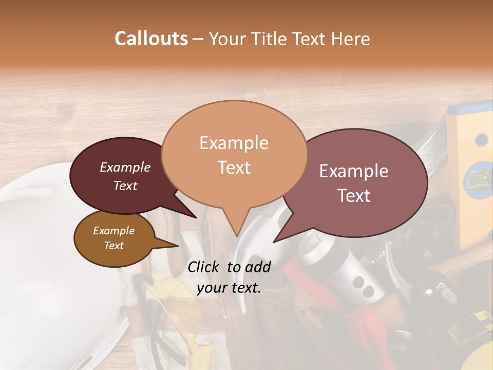 Hand Occupation Cutting PowerPoint Template