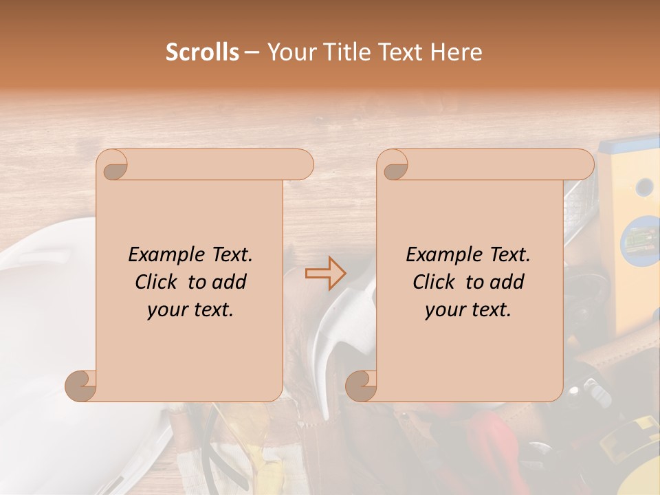 Hand Occupation Cutting PowerPoint Template