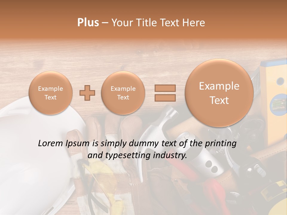 Hand Occupation Cutting PowerPoint Template