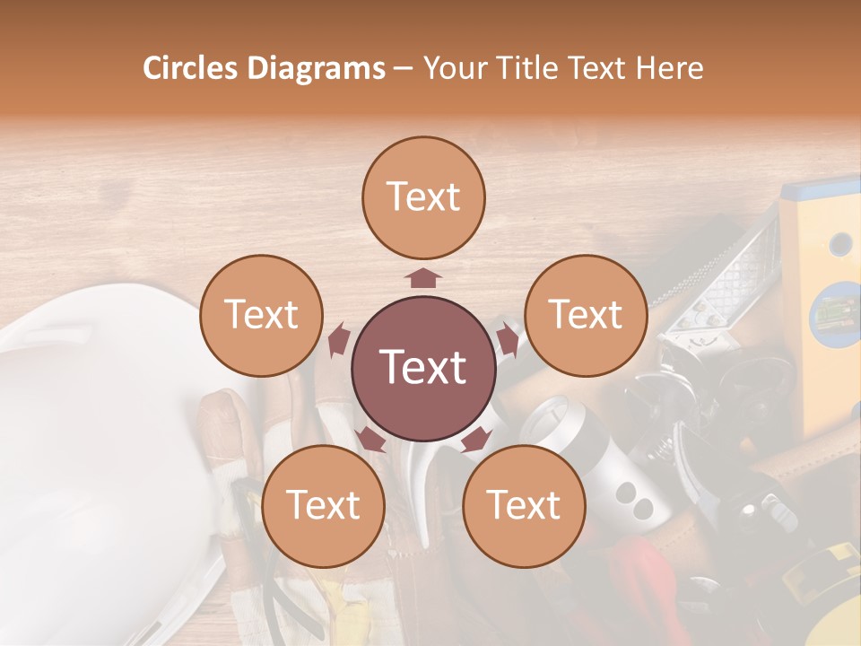 Hand Occupation Cutting PowerPoint Template