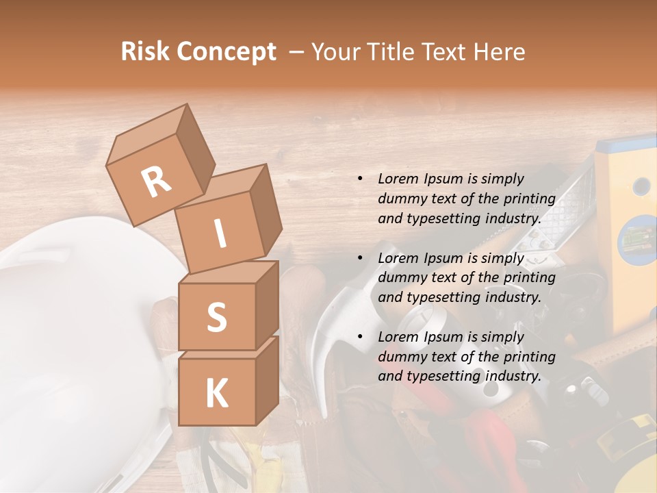 Hand Occupation Cutting PowerPoint Template