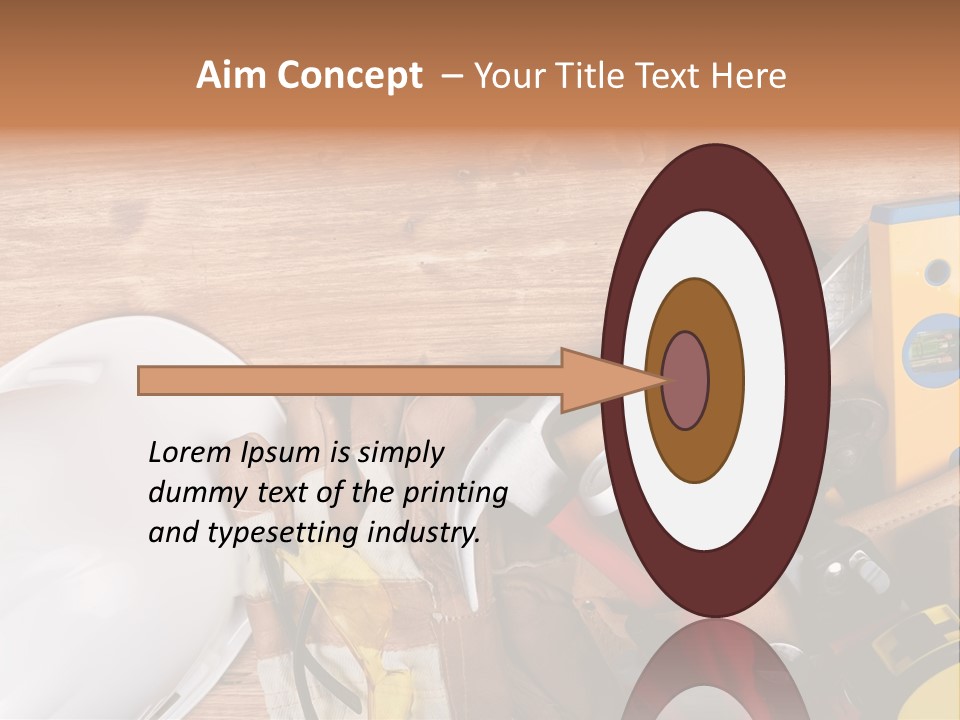 Hand Occupation Cutting PowerPoint Template