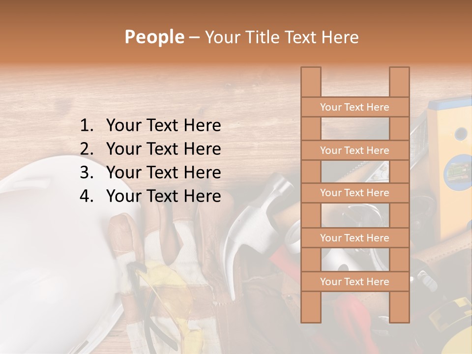 Hand Occupation Cutting PowerPoint Template