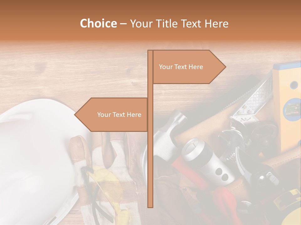 Hand Occupation Cutting PowerPoint Template
