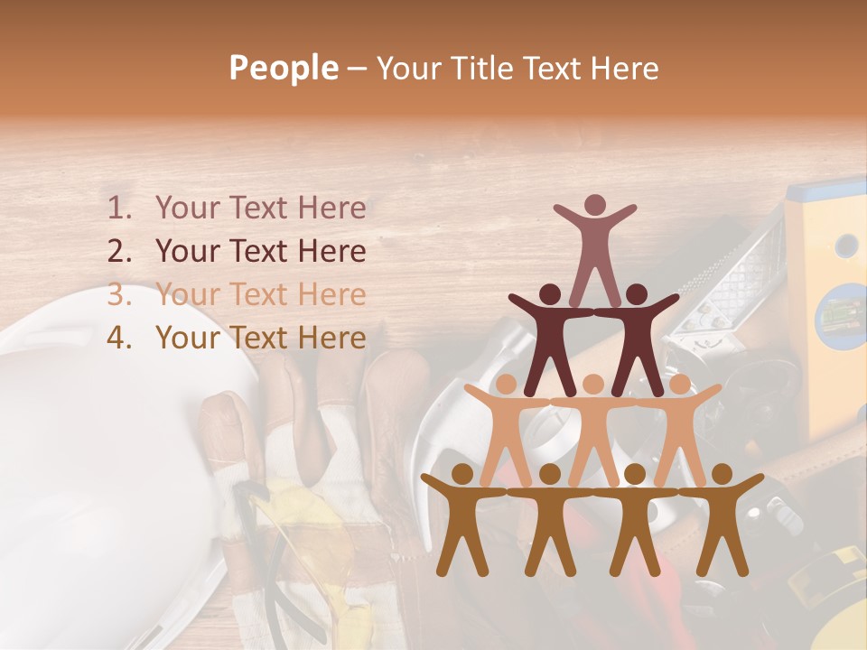 Hand Occupation Cutting PowerPoint Template