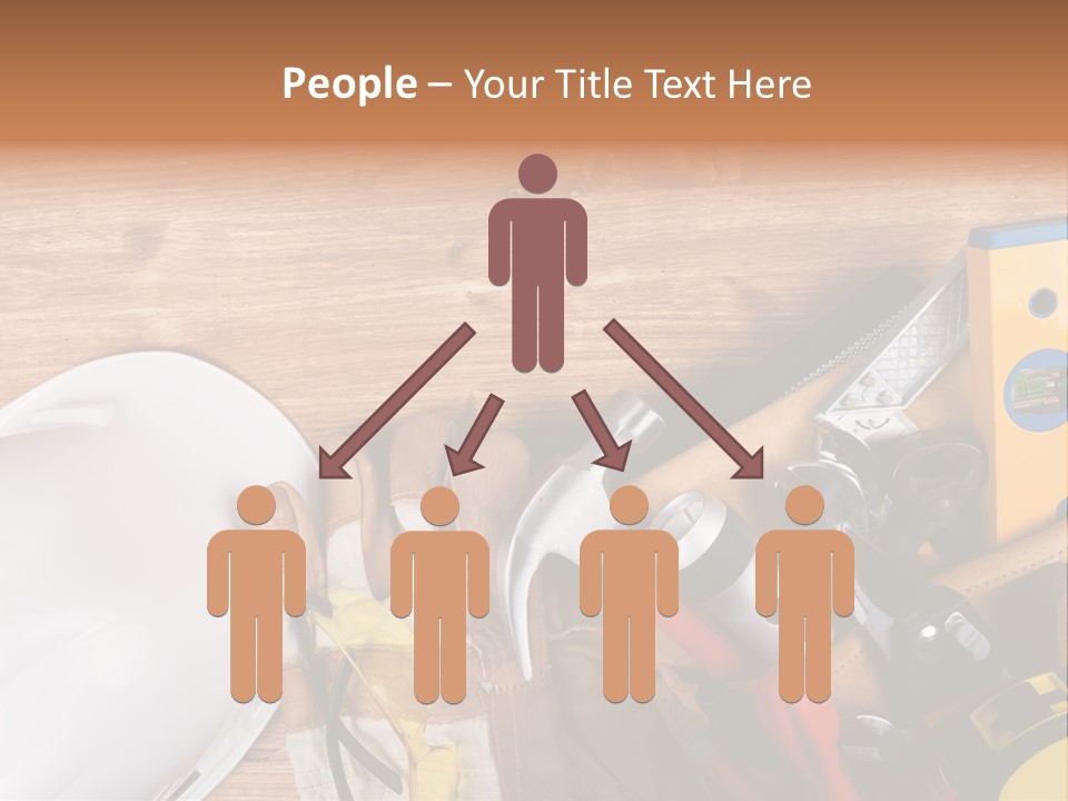 Hand Occupation Cutting PowerPoint Template