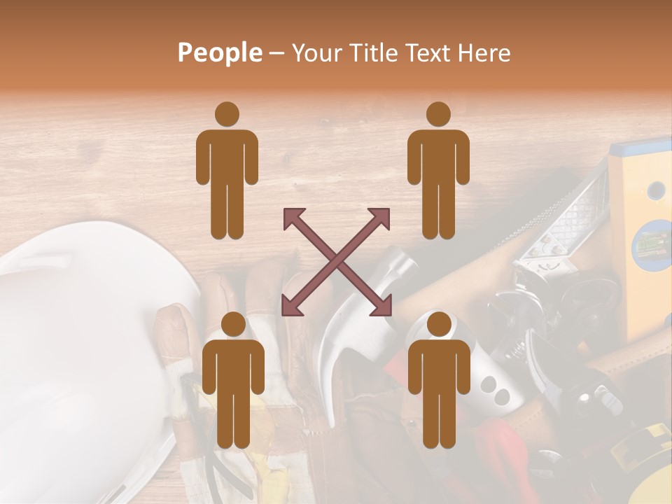 Hand Occupation Cutting PowerPoint Template